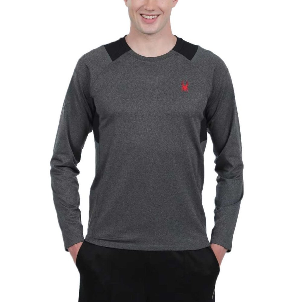 GRAYโ Spyder Active Menโs Long Sleeve T-Shirt